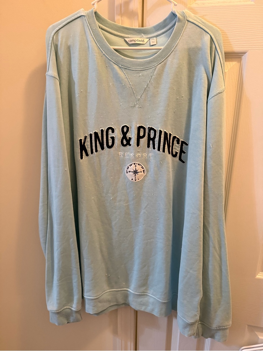 KING & PRINCE Resort Light Blue Crewneck Sweatshirt